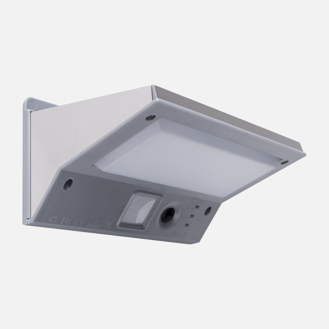 LED Solar Wandlamp Buiten met Bewegingssensor - Zwart, IP44 Waterdicht