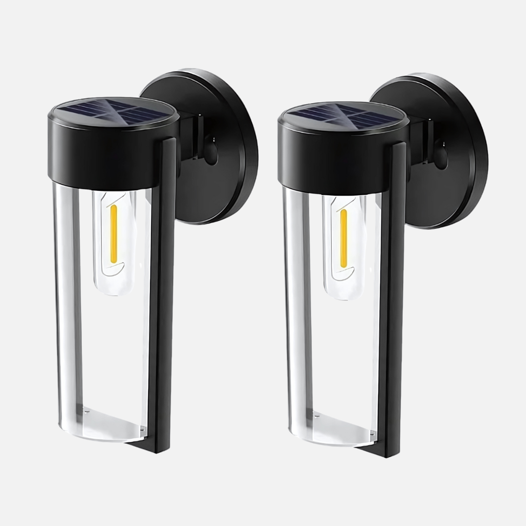 Solar Wandlamp Buitenverlichting met Automatische Aan/Uit Functie - Waterdicht