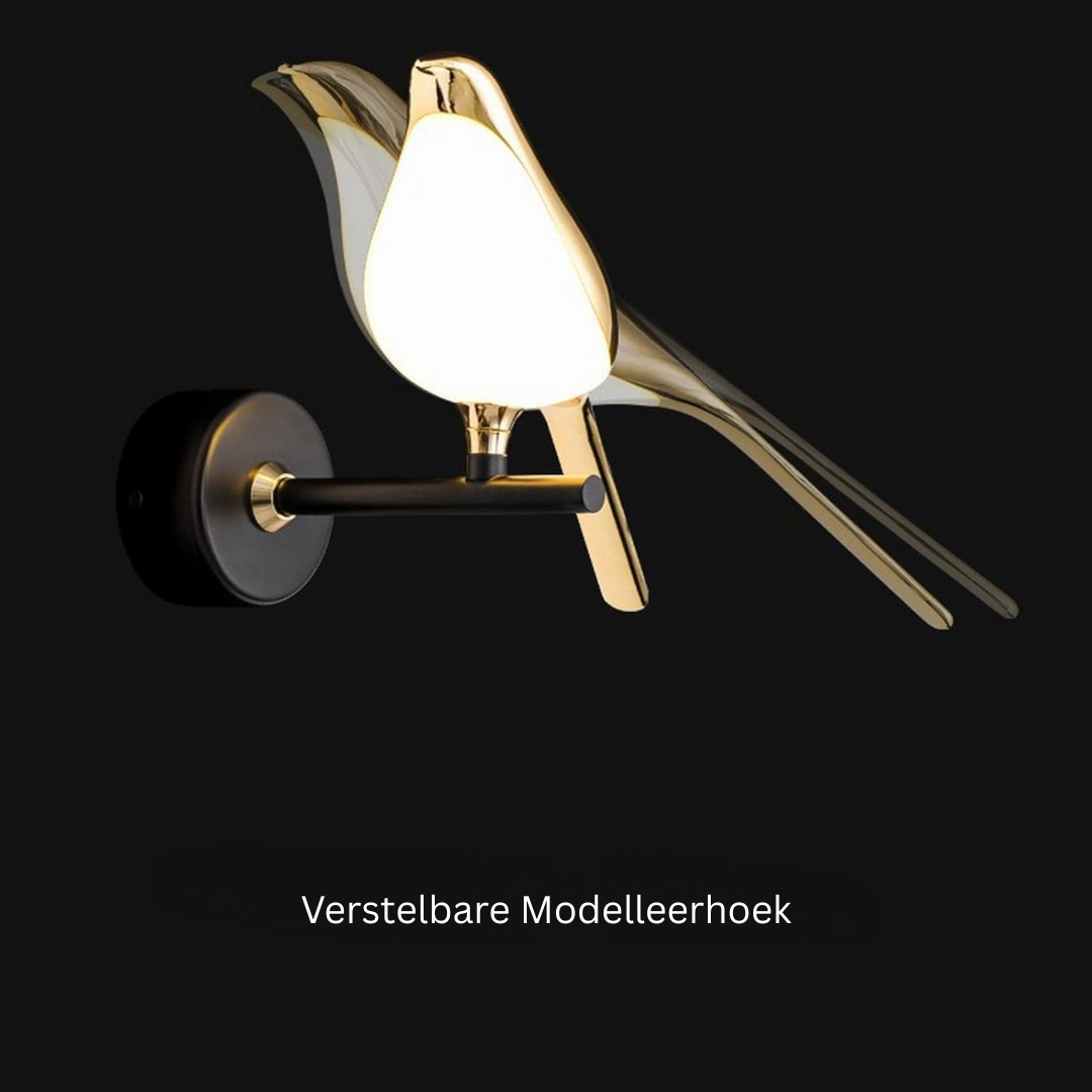 Moderne LED Vogel Wandlamp – Energiezuinig & Eenvoudig te Installeren