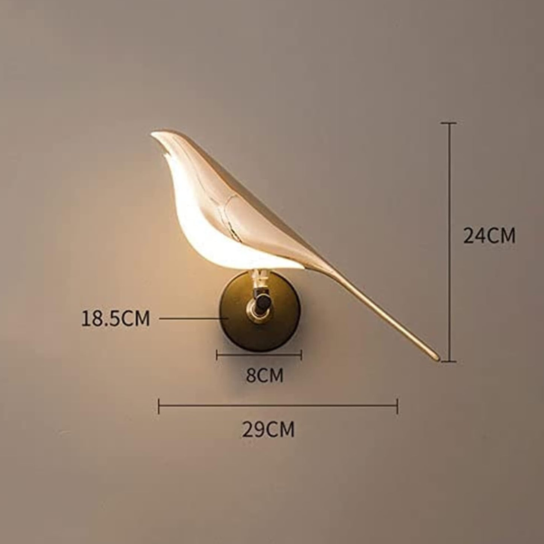Moderne LED Vogel Wandlamp – Energiezuinig & Eenvoudig te Installeren