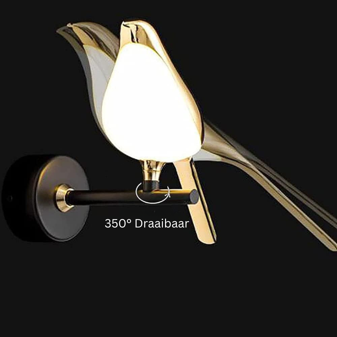 Moderne LED Vogel Wandlamp – Energiezuinig & Eenvoudig te Installeren
