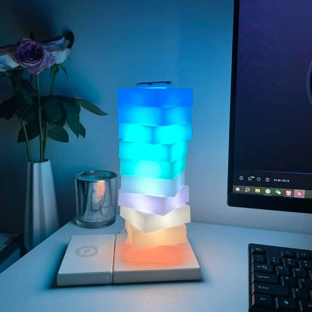 Oplaadbare Draadloze Tafellamp Zwart met Verstelbare Lichtmodi 5