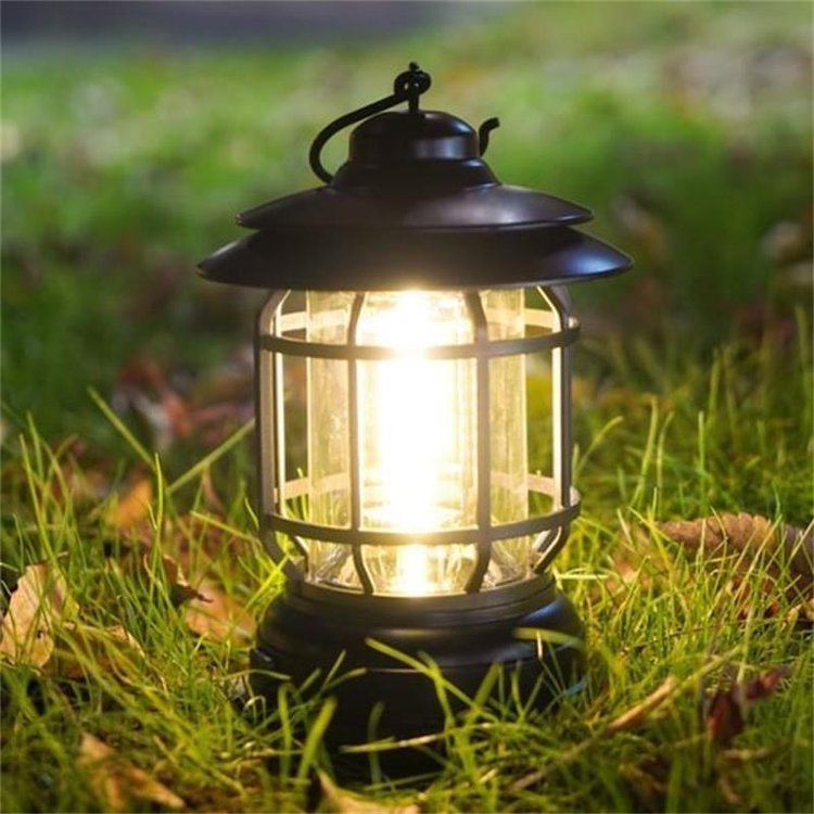 Retro-Campinglamp – 360° Licht, Magnetisch, Waterdicht