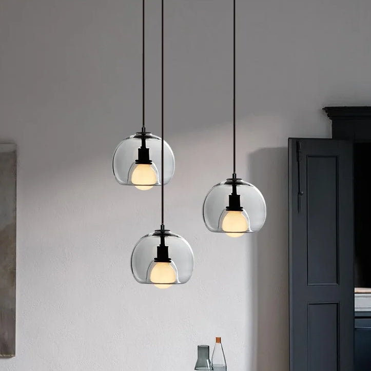 Variant image for Handgeblazen Glazen Hanglamp met Orb Design – D25cm en D80cm-9