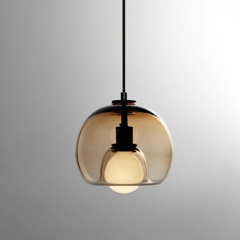 Variant image for Handgeblazen Glazen Hanglamp met Orb Design – D25cm en D80cm-4