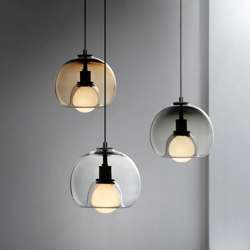Handgeblazen Glazen Hanglamp met Orb Design – D25cm en D80cm-2