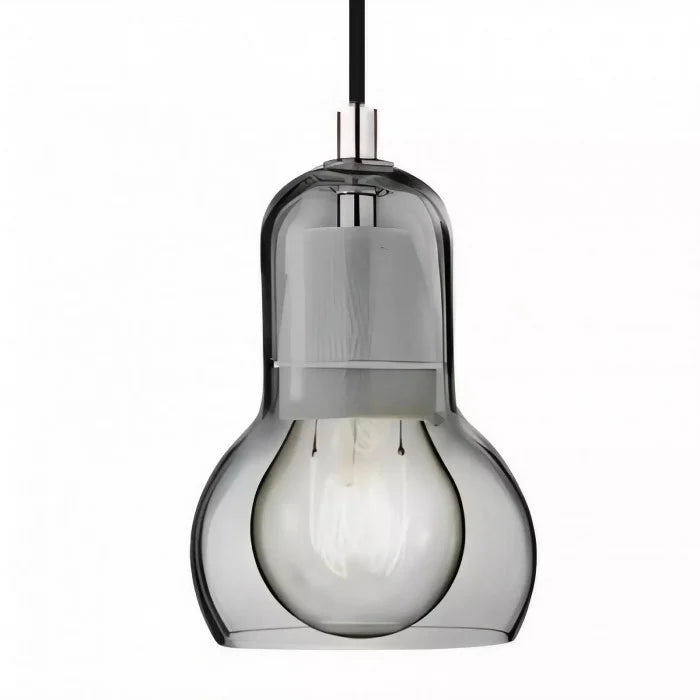 Retro Glazen Hanglamp Mega Bulb Ø11–18 cm E27 Helder Amber Rookgrijs