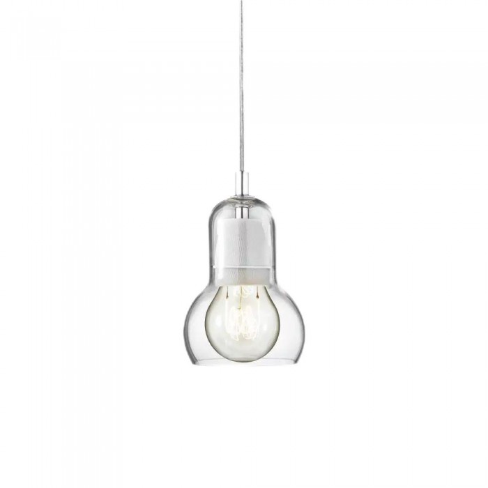 Retro Glazen Hanglamp Mega Bulb Ø11–18 cm E27 Helder Amber Rookgrijs