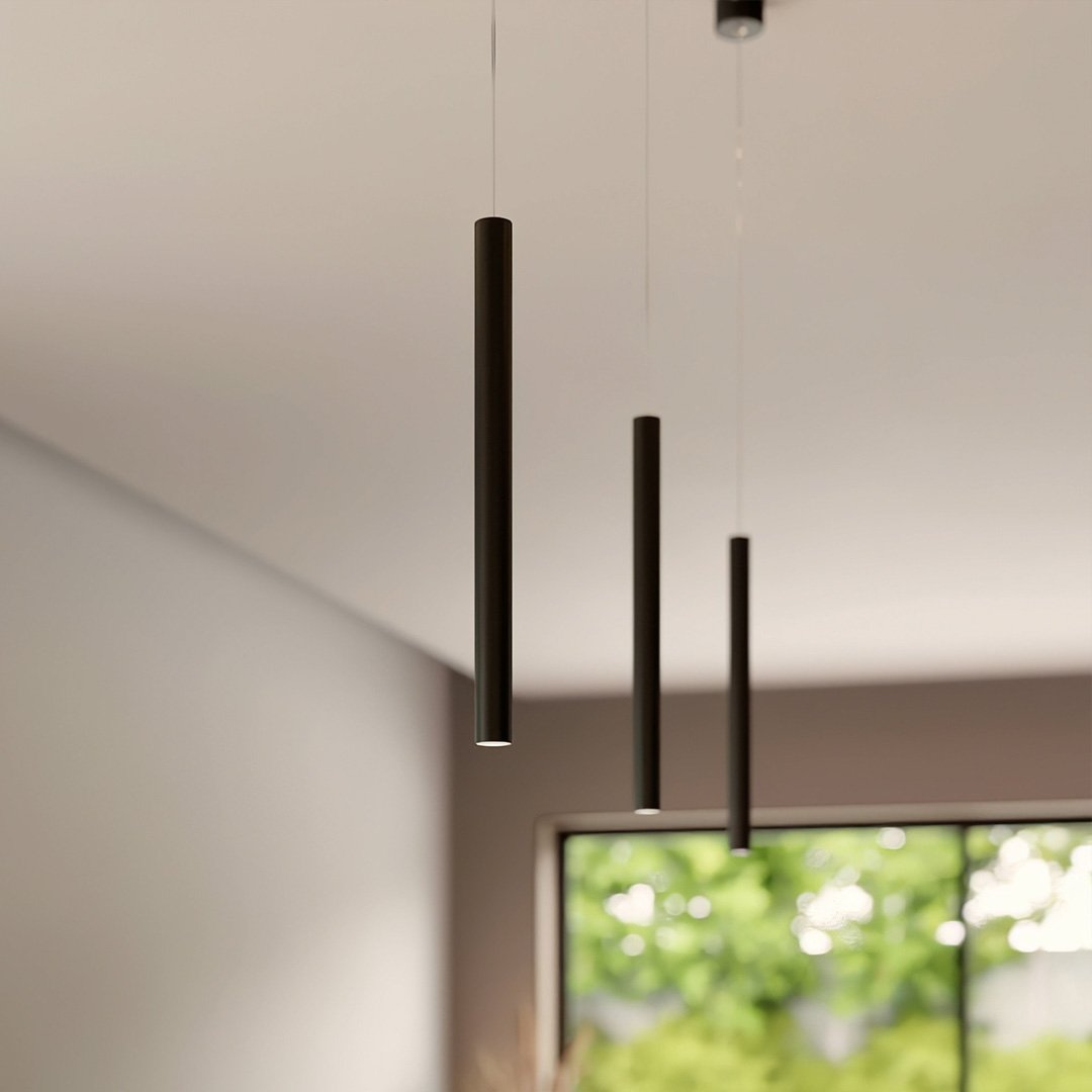 Zwarte Hanglamp – Minimalistisch, Glas & Metaal